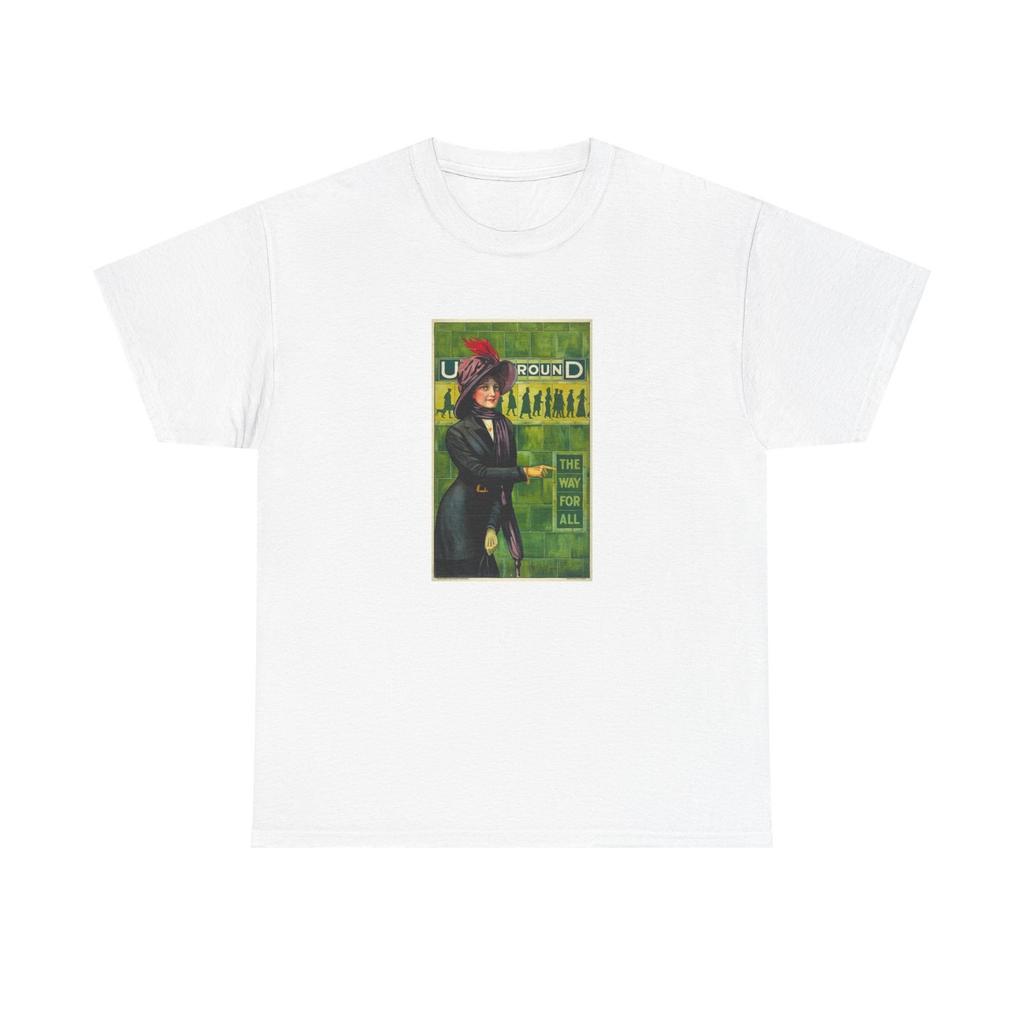 1911 London Underground The Way for All Advertising, Vintage Unisex T-Shirt
