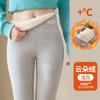 Extra Thick Lamb Wool Leggings Women's Autumn and Winter Integrated Pants with Fleece and Thicker Outer Wear Large Size Thermal Cotton Pants