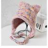 Korean Style Crochet Knit Hat Women Winter Ear Flap Warm Hat