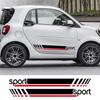 Auto Tür Seitenleisten Aufkleber Wasserdicht Sport Streifen Vinyl Decals Für Smart Fortwo W453 W451 Auto Tür Dekoration Zubehör
