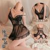 Sexy Lingerie Sexy Dress Off Shoulder Lace Suspender Pure Lace Deep V2