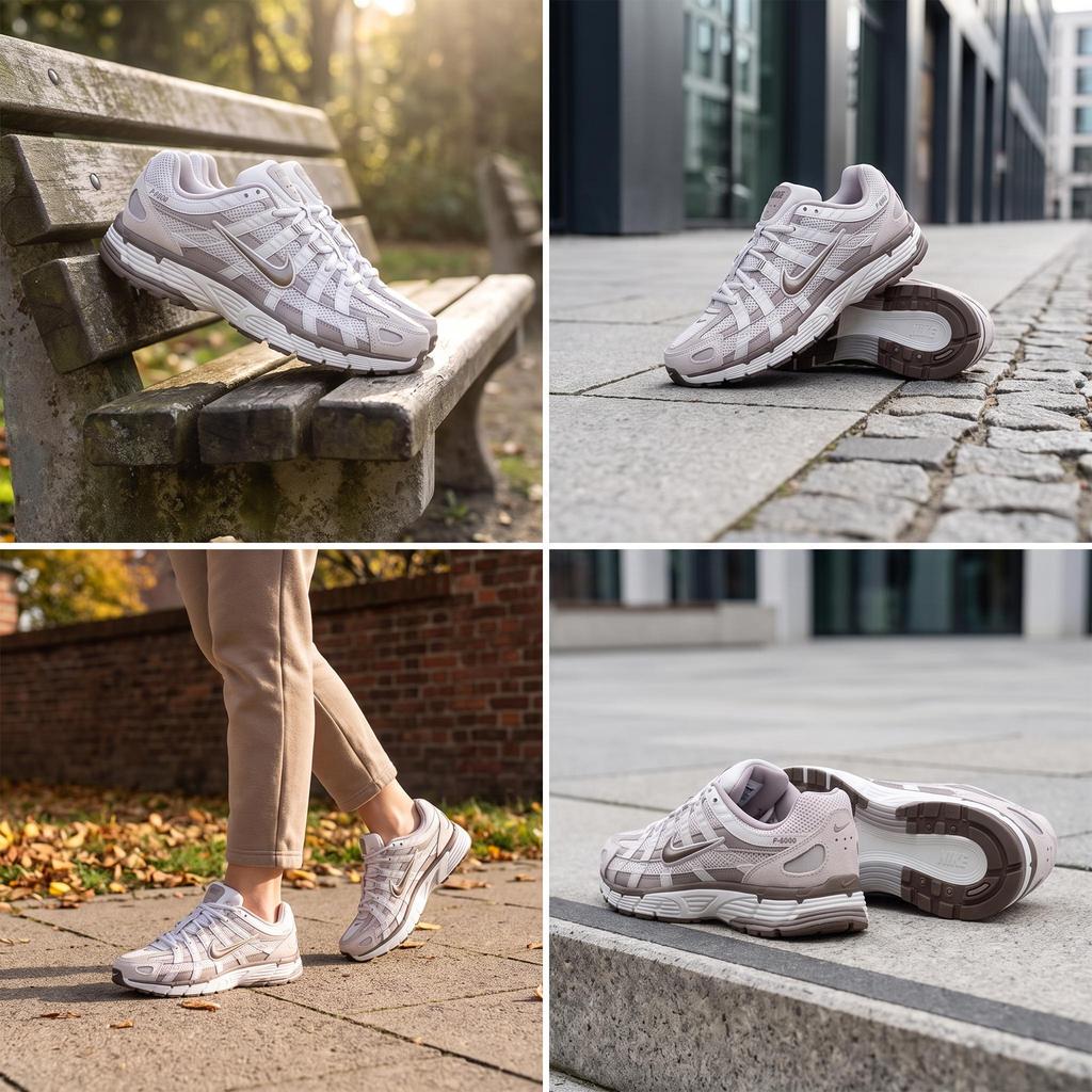 Nike P-6000 Phantom Nerzbraun Damen Sneaker Grau College-Grau Metallic-Summit-Weiß HV6353-001