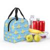 Cute Duck Swimming Seamless Pattern Insulated Lunch Bag for Women Children Leakproof Food Boxes Thermal Lunch Box Tote