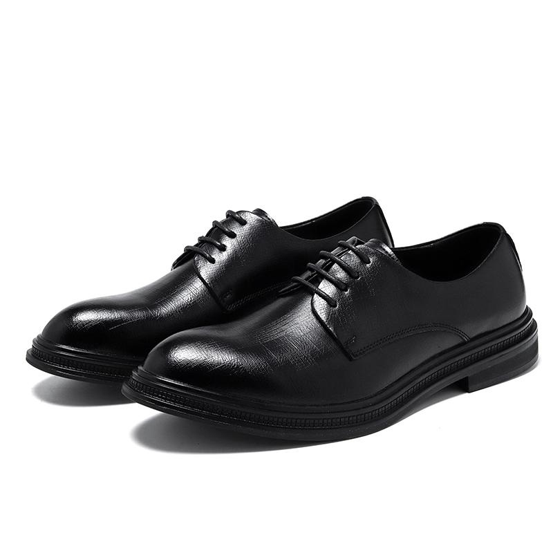 Fashion Men's Casual Shoes Oxfords Luxury 2024 Leather Fashion Business Shoes Men Lace-Up Male Comfortable Driving Shoe New Groom Shoes