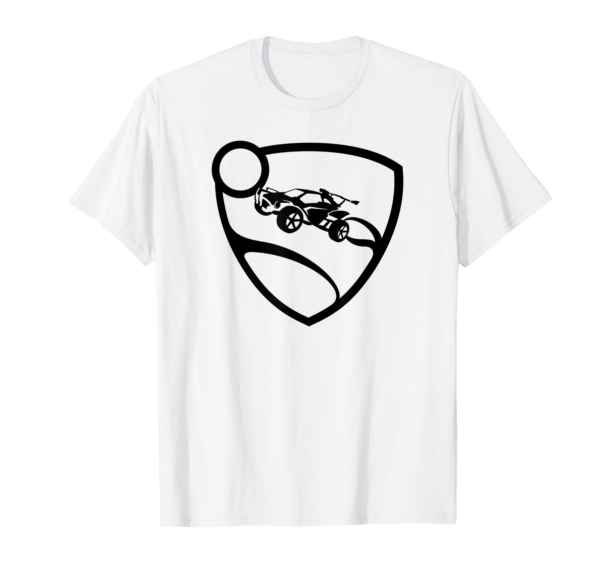 Футболка с черным логотипом Rocket League