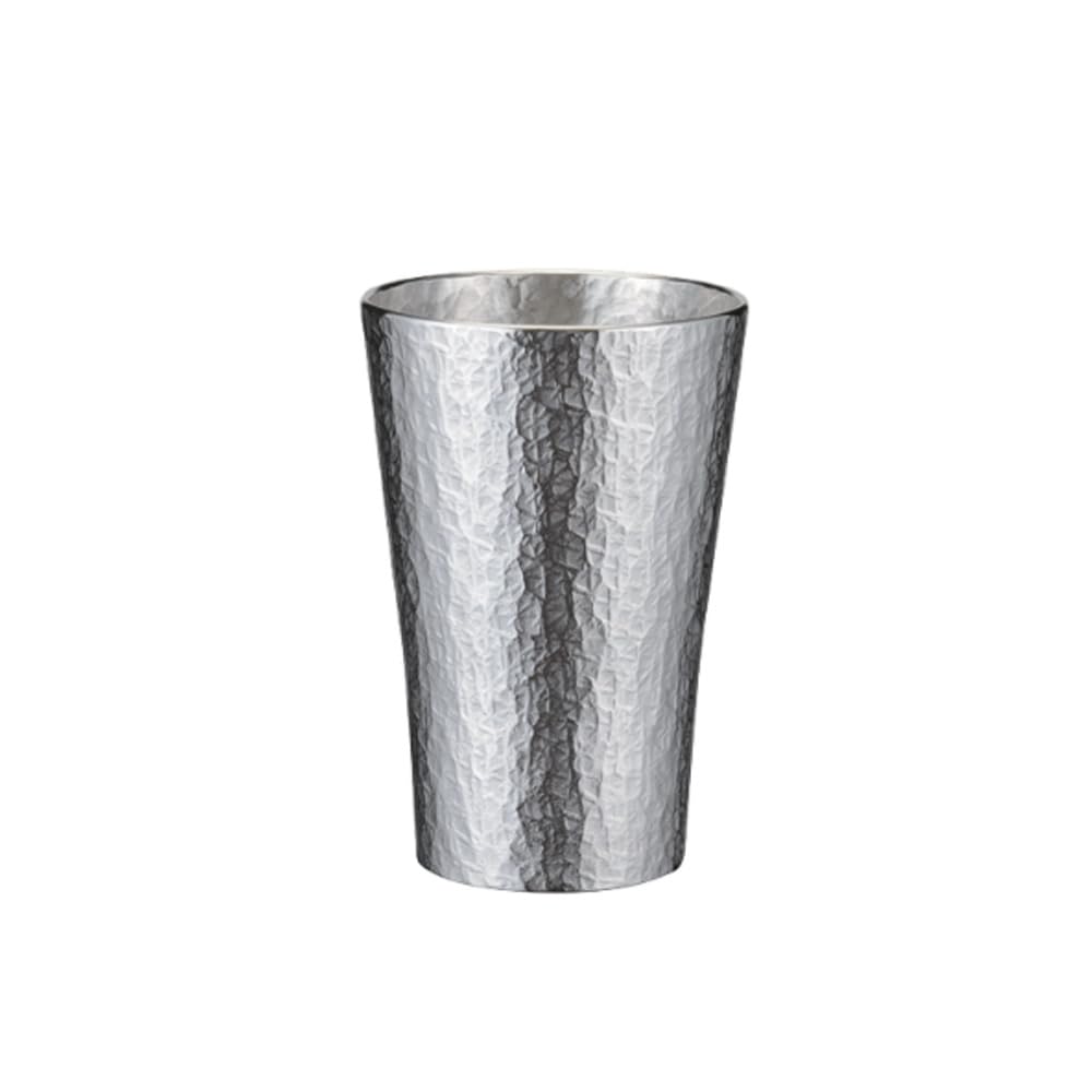 Traditional craft item: Osaka Naniwa tinware tumbler, Rokka (small), made of tin, 150ml.