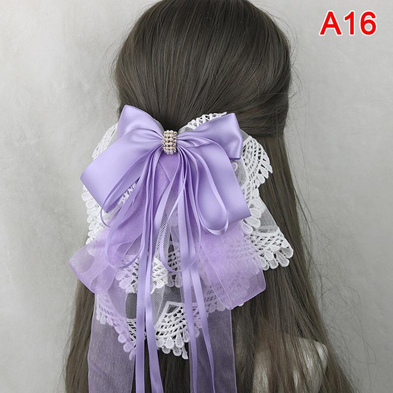1 Stück Maid Prinzessin Lolita Spitze Schleife Haarnadel Haarspange Stirnband Cosplay
