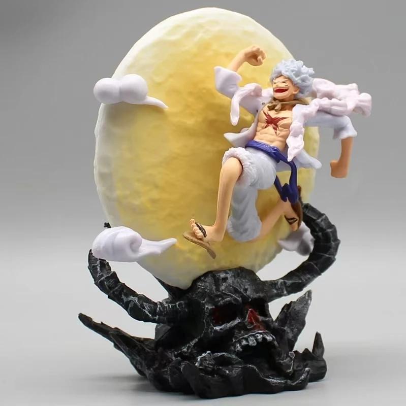 Stay away from the spark, 14cm one-piece anime figurine, Munch D. Luffy gear, 5-shape moon elf Nica with moonlight action figuri