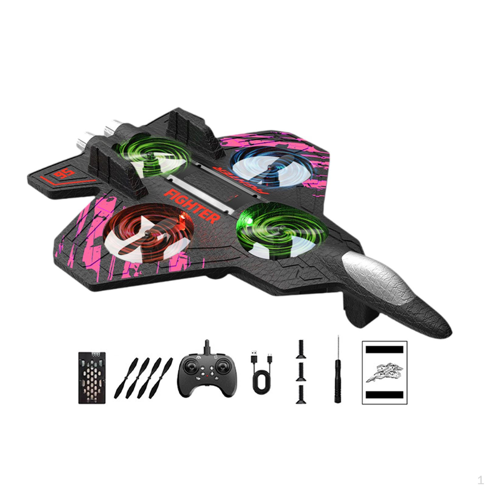 

Portable RC Plane Gift for Boys, Fighter Model Aircraft Designed Ages 8-12 рожевий