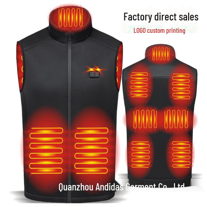 Cross-border USB Nine-Zone Smart Heating Vest: Electric Warmth and Constant Temperature for Couples