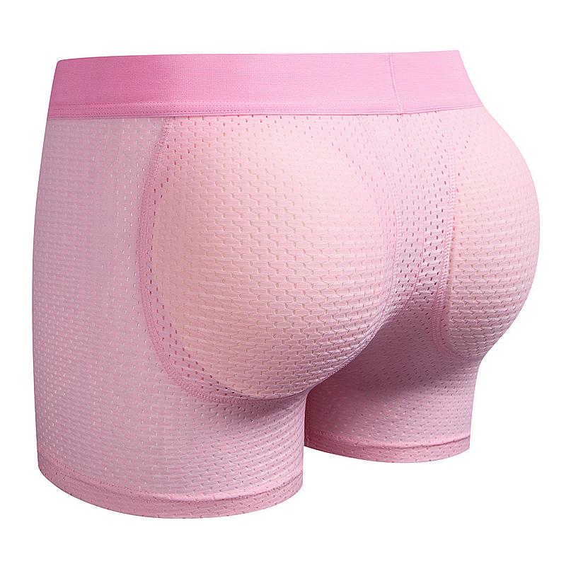 Boxer JOCKMAIL Brand Breathable Mesh Men's Underwear Hip Pushers Underpants Fashion Padding Trunks Hip Lifting Sports Hip-lift Shorts