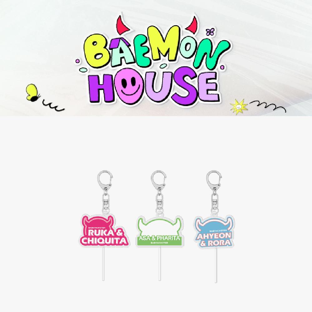 Pre-order BABYMONSTER BAEMON House Acrylic Key Ring Set