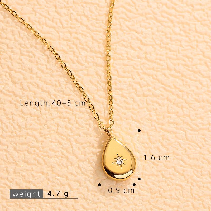 Nischen Design Luxus Mikro-Pavé Diamant Stern Anhänger Halskette