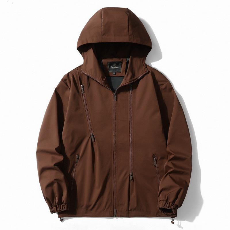 

Куртка с капюшоном Повседневная Свободная Универсальная Новая Весна и Осень Корейский Стиль Трендовое Спортивное Пальто Верхняя Одежда 2XL