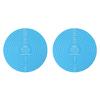 2 Piece Thickened Food Safe Silicone Dough Rolling Mat With Nonslip Surfaces For Pizza Bread Cookie Baking Preparation