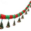 Holiday Party Christmas Banner Decoration Honeycomb Paper Pull Flower Pendant Santa Ceiling Arrangement Decoration Banner