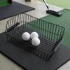 Metal Golf Ball Basket Black Wire Golf Ball Basket Sports Gear Large Capacity Sturdy