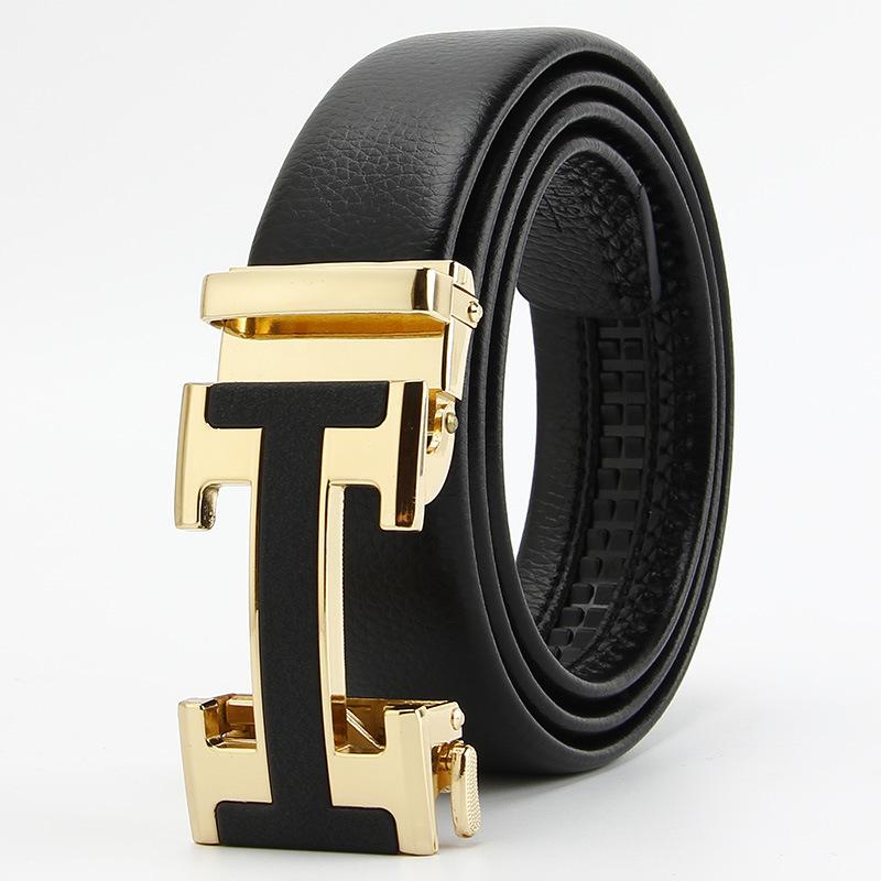 

Новые буквы для мужского ремня с автоматической пряжкой с открытым краем из микрофибры, имитирующей кожу, устойчивого к царапинам, матовый, в стиле business casual 110-130CM