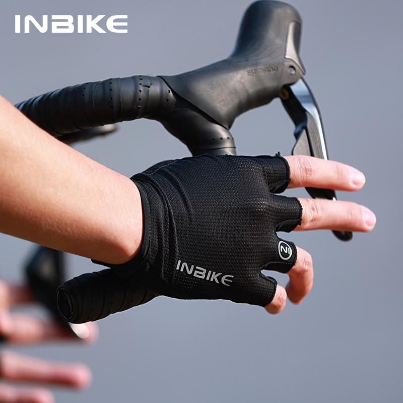 INBIKE Men's Cycling Gloves Half Finger Summer MTB Gloves Shock-absorption Mountain Bike Gym Sports Gloves Cycling Accessories