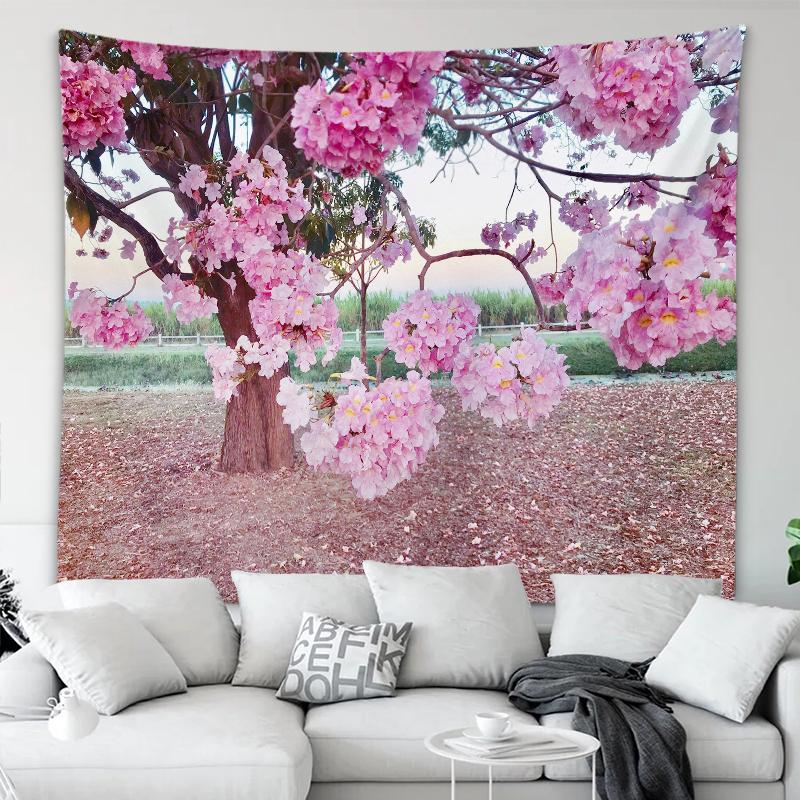 Tapiserie Decoratie pentru Casa Frumos Seria Flori de Cires Tapiserie Imprimata Decoratiuni Festival 230x180cm