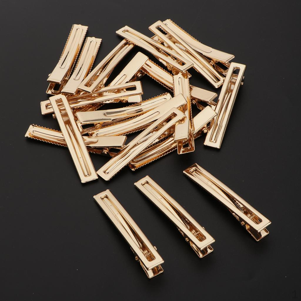 20 Hair Clip Pin Birthday Gift Lady Banquet 6cm skeleton square