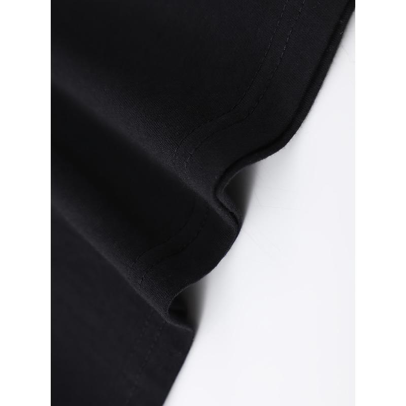 European sizes Summer Trend Men'S Pure T-Shirt, Casual Front Pattern Printing, Outdoor Wear Men'S Fashion Pure T-Shirt