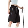 Women's Summer Work Pants Are Loose Comfortable Casual Fashionable With Multiple Pockets And Solid Color Shorts