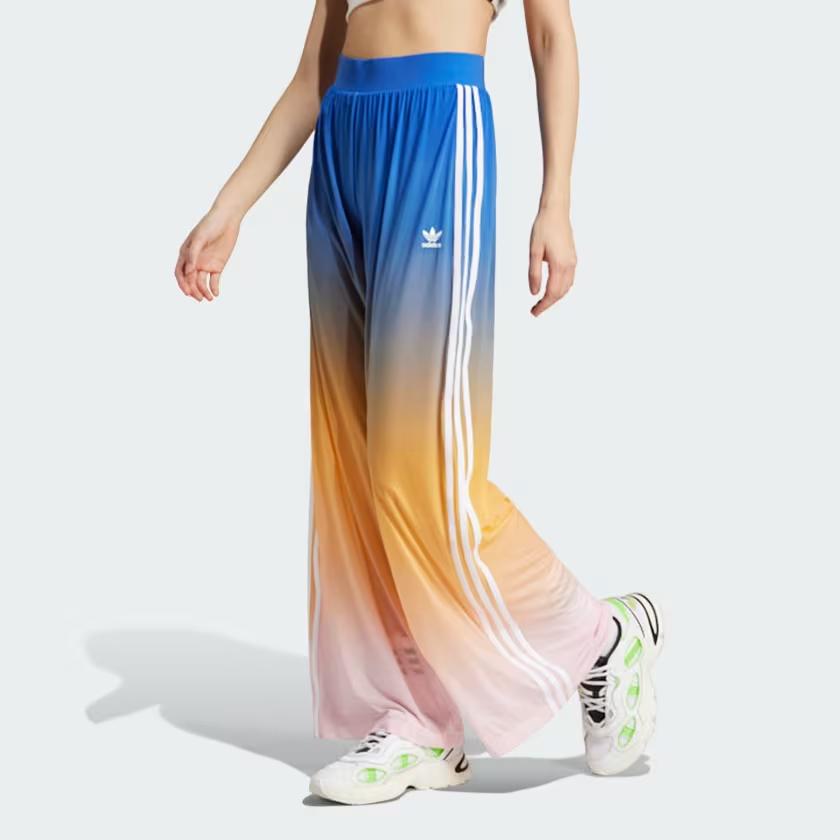 adidas Originals Loose Comfortable Sports Casual Pants Women Pants Blue Multicolor JG5955