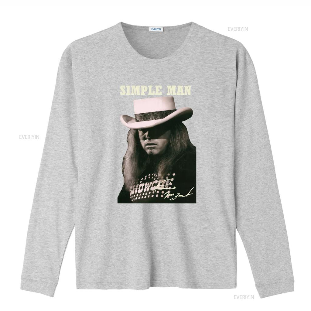 Ronnie Van Zant Simple Man T Shirt All Sizes S 2345Xl For Rock Fans Vintage Washed Streetwear Stylish Homme Breathable Unisex