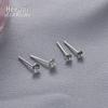 Xigu S925 Silver Bowl Needle Ear Studs DIY Jewelry Accessories