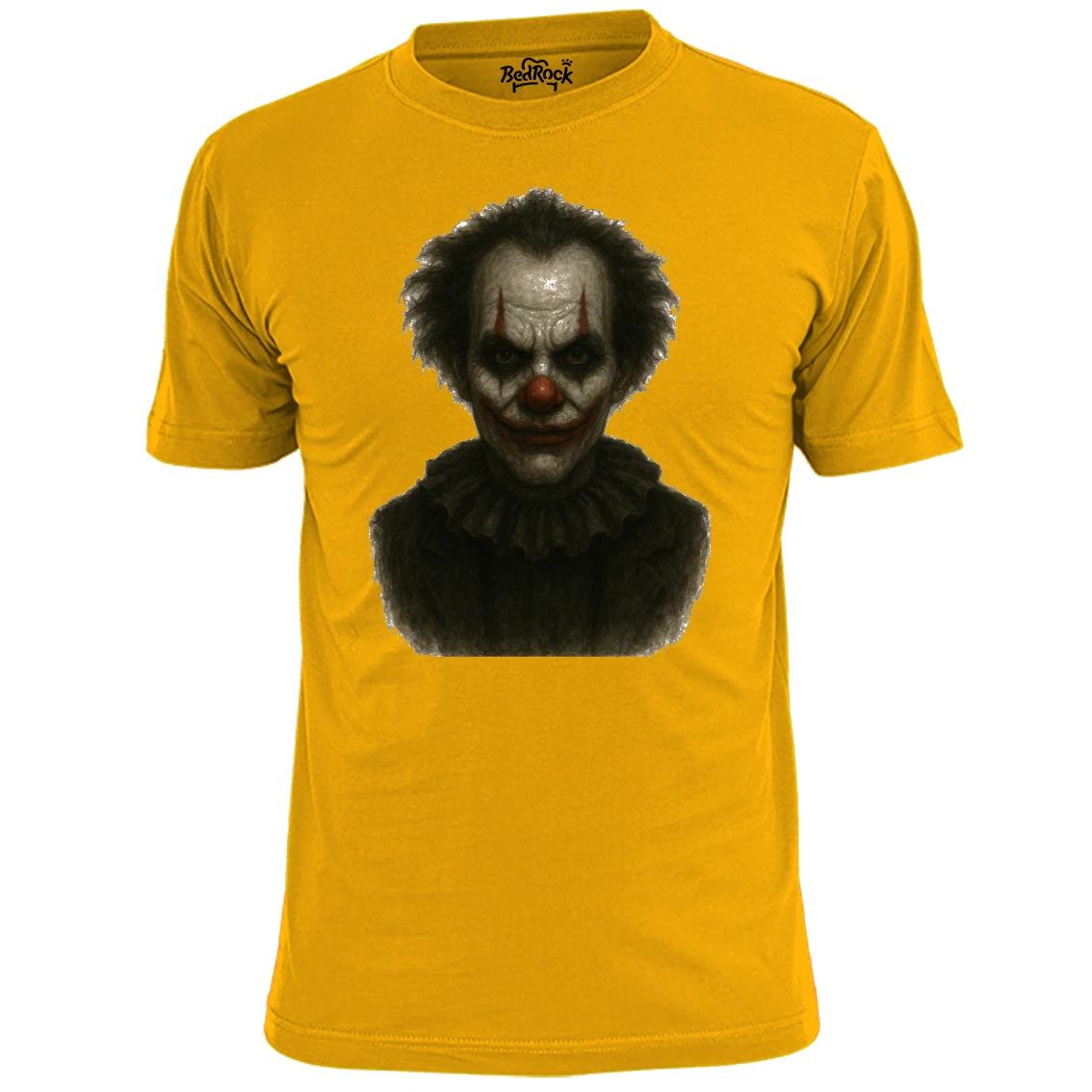 Mens Scary Clown Face T shirt Horror Halloween 2XL