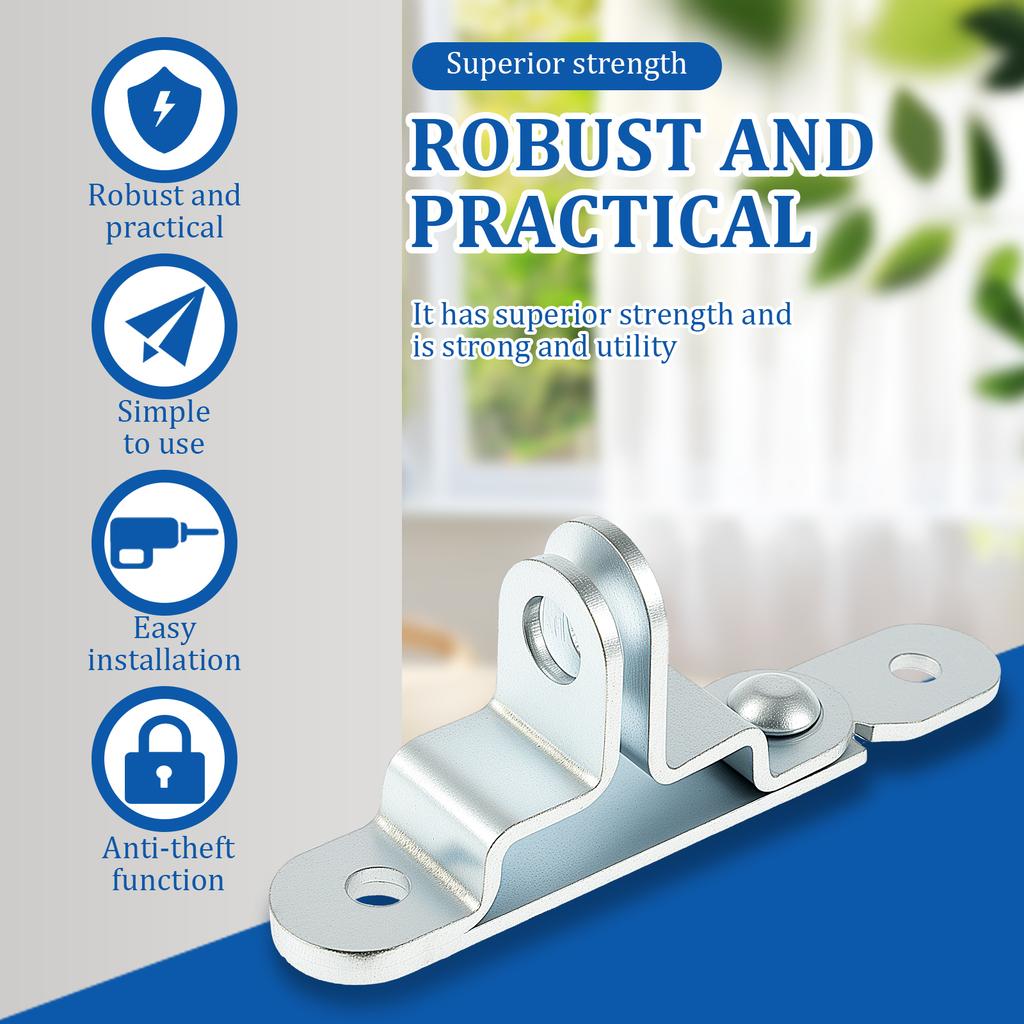 Cargo Trailer Door Hasp Keeper Lock Handle Enclosed Car Hauler For Ramp Padlock Cargo Trailer Door Lock Secure Anti-Theft Design