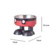 Tazón para Mascotas de Acero Inoxidable Antideslizante de Gran Capacidad Tazón para Perro Tazón para Gato de Pie Alto Protección para el Cuello Tazón para Mascotas Anti-golpes Tazón para Gato