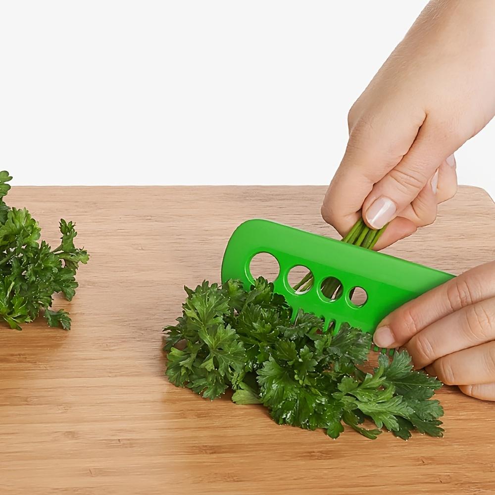 1Pc Vegetable Herb Remover Vegetable Leaf Comb Household Kitchen Multifunctional Gadgets Cooking Portable Kitchen Gadgets