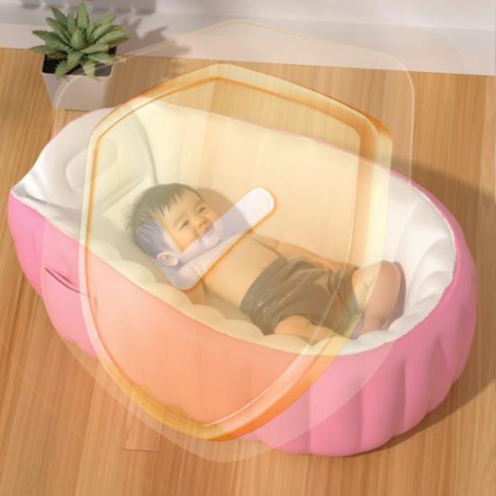 Girls Inflatable Bathtub Easy Storage Baby Shower Tub Kids Inflatable Beach Camping Bathtub Multi-functional Pool