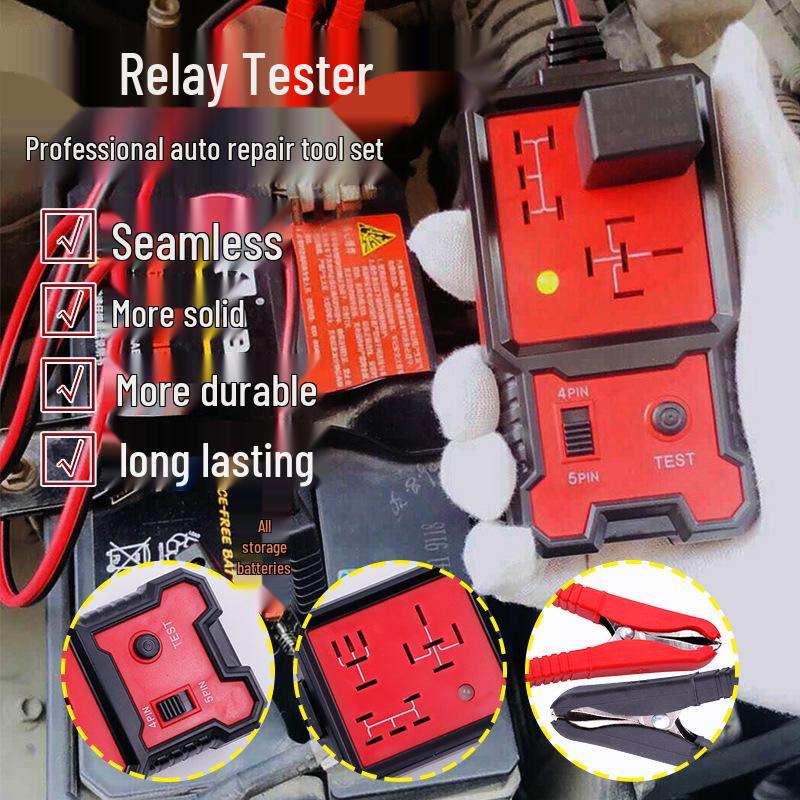 12V/24V Car Relay Tester for Four-Pin/Five-Pin Relays