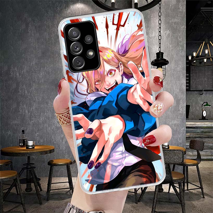 C-Chainsaw Mans Power Soft Phone Case For Samsung Galaxy A13 A14 A15 A16 A17 A53 A54 A55 A56 A57 A33 A34 A35 A36 A37 A23 A24 A25