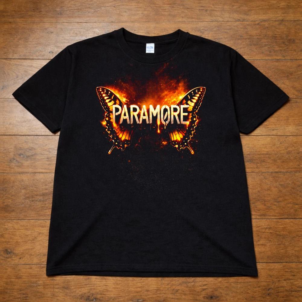 Paramore Band T Shirt Rock Butterfly Graphic Tee Adults Kids 2XL