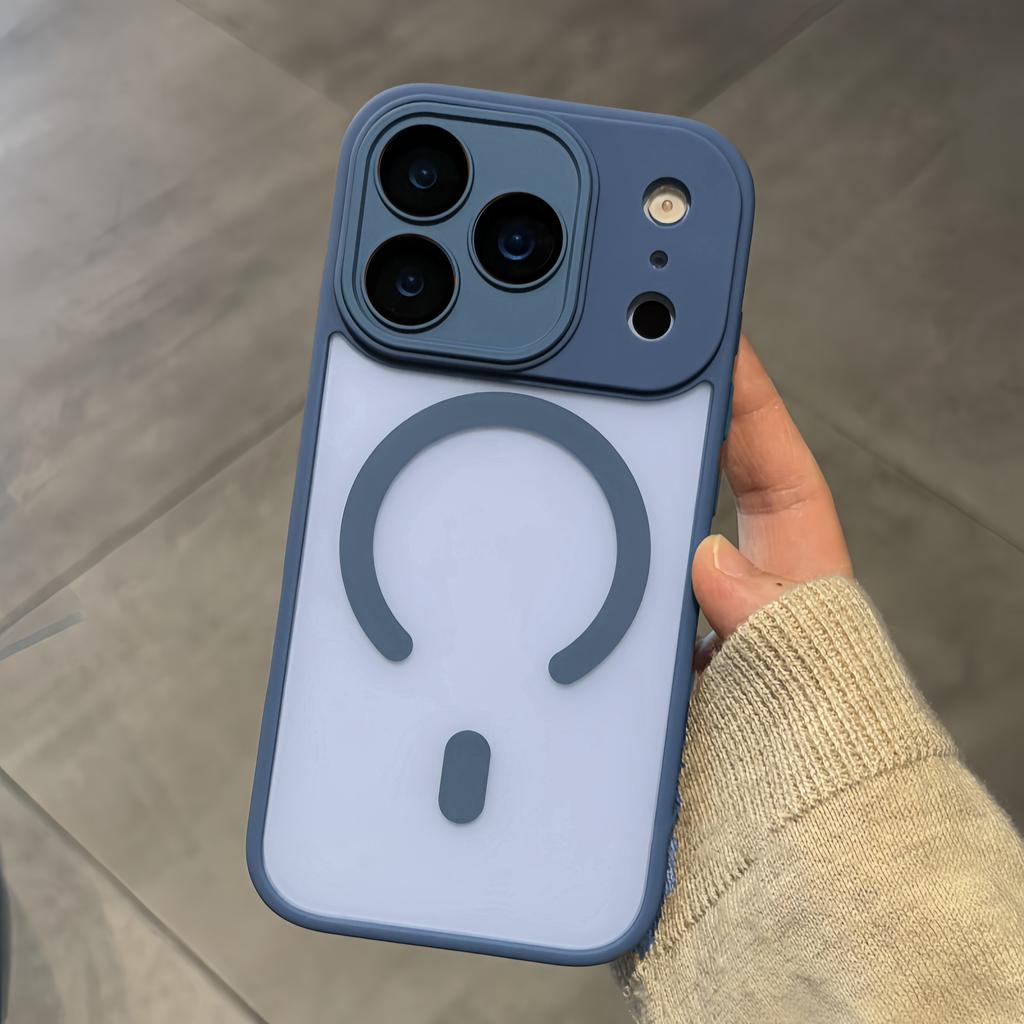 Luxury Shockproof Armor For Magsafe Case for iPhone 17 Air 16 15 14Plus 13 12 11 Pro Magnetic Wireless Charge Clear Matte Cover