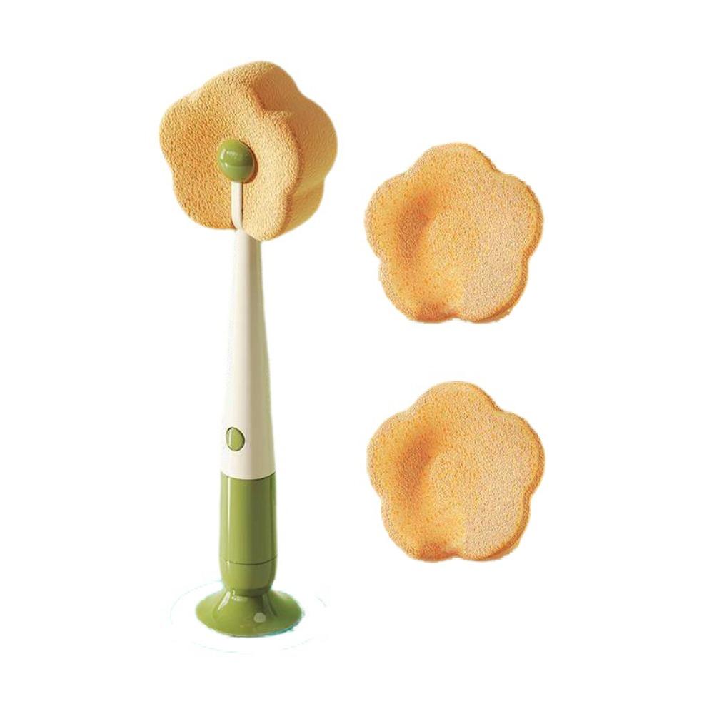 Sponge Head Long-Handled Brush Removable Cup Cleaner Straw Cup Brush  Cup Cleaning оранжевый