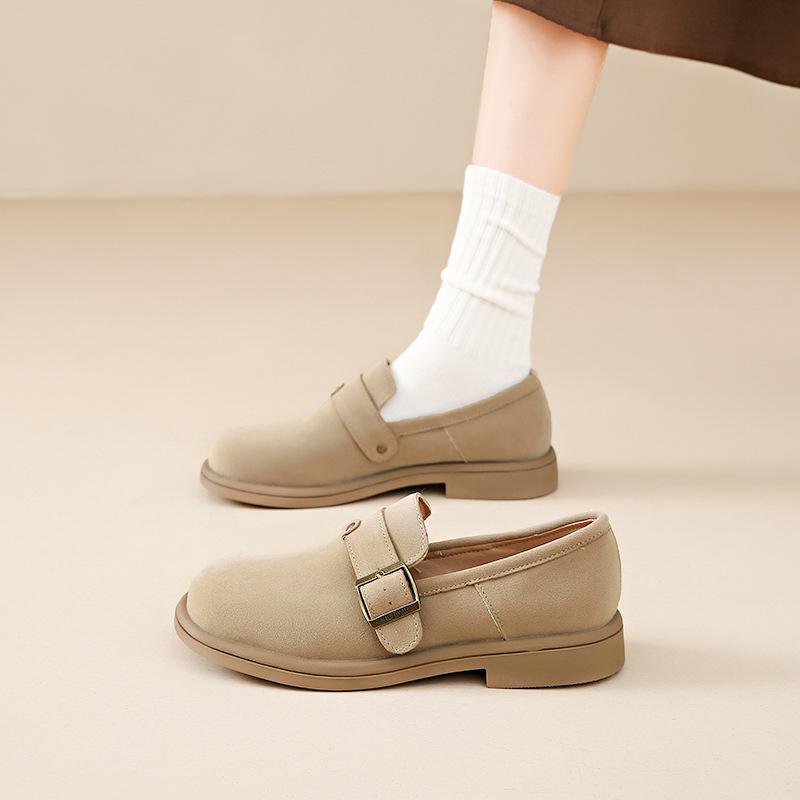 Nové jarní podzimní dámské mokasíny s nízkým podpatkem, dámské semišové pohodlné mokasíny, ortopedické nazouvací ležérní platformové boty
