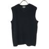Wool Blend V Neck Knit Vest M Black Women Used
