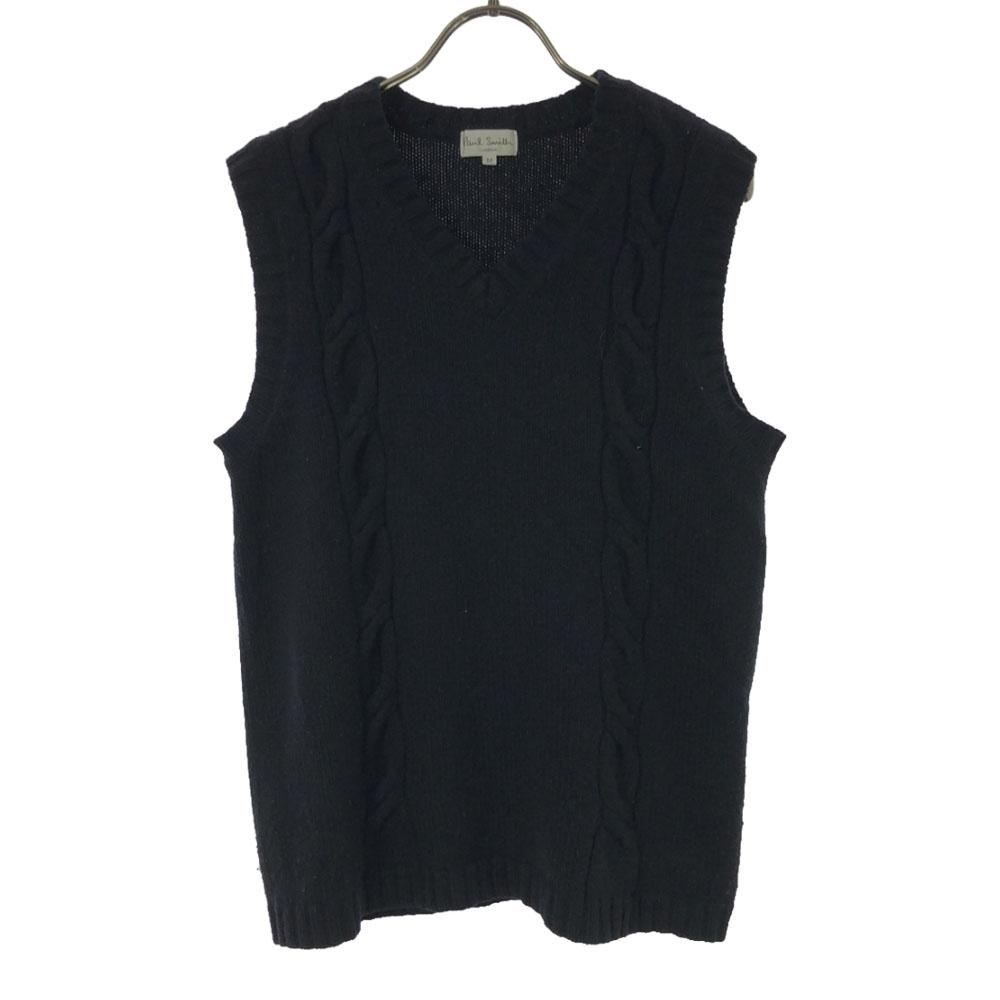 Paul Smith wool blend V neck Knit vest M black Women Used