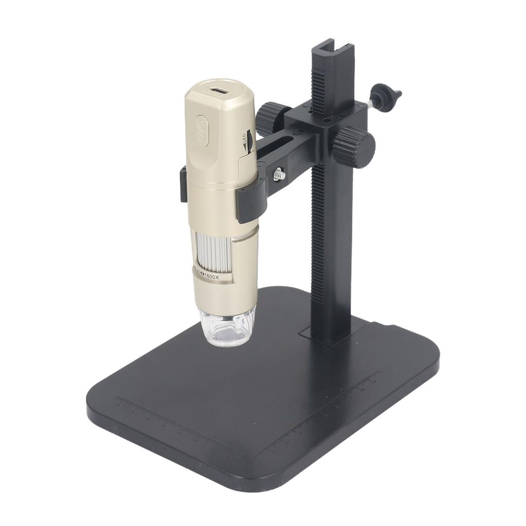 WiFi USB Digital Microscope 1600X High Definition Portable Wireless Microscope Camera with Adjustable Stand