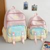 New Schoolbag New Schoolbag New Junior High School Students Little Fresh Girl Contrasting Colors Popular Backpack Cute Backpack Tide