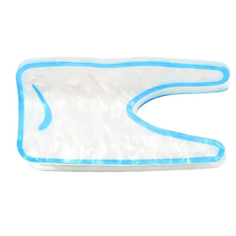 Internet Celebrity Taking Photo Ponytail Hair Claw with Shimmering Novelty Shape Hair Catch for Woman Teens Ponytail