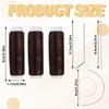 HHO-Hair And Thread Set 12 Pcs Sewing Hair Extension Tools Brown Weaving Threads For Making Wig, Sew In Thread
