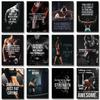 Fitness Inspiration Posters Motivational Quotes Conquer Your Mind And Body Prints Canvas Painting Wall Pictures Home Room Decor