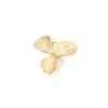 1-5 PCs Brass Plant Leaf Pendants For Jewelry Making 18K Gold Plated Earrings Charms DIY Necklace Findings