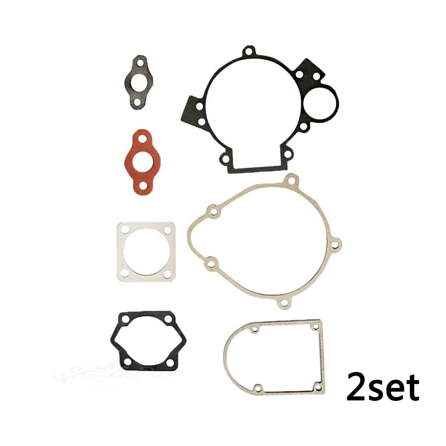 2PCS Gasket Set For 80cc Motorized Motorised Bicycle Push Bike Motor Engine